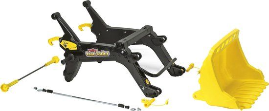 Rolly Toys Tractor Frontlader - 83 cm - Zwart/Geel