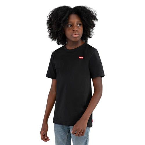 Levi's Kids batwing chest T-shirt - zwart