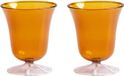 &Klevering Waterglazen Eve Amber (set van 2)