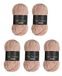 Wollbiene Softy Chenillewol, 5 x 100 gram, babywol, 500 gram wol, super volumineus grof (poeder 10)