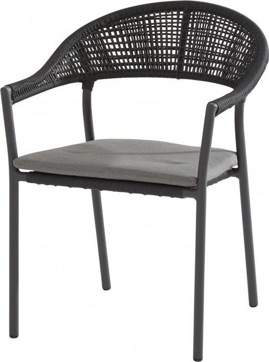 4 Seasons Outdoor Sienna stapelbare tuinstoel - mid grey