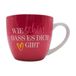 XXL drinkbeker - Maxi - koffiebeker - mokkengeschenk vriendin, koffiemok, motief: Hoe mooi dat er je is, in roze grootte H/Ø: 9,2 x 10,5 cm, inhoud 400 ml, vaatwasmachinebestendig.