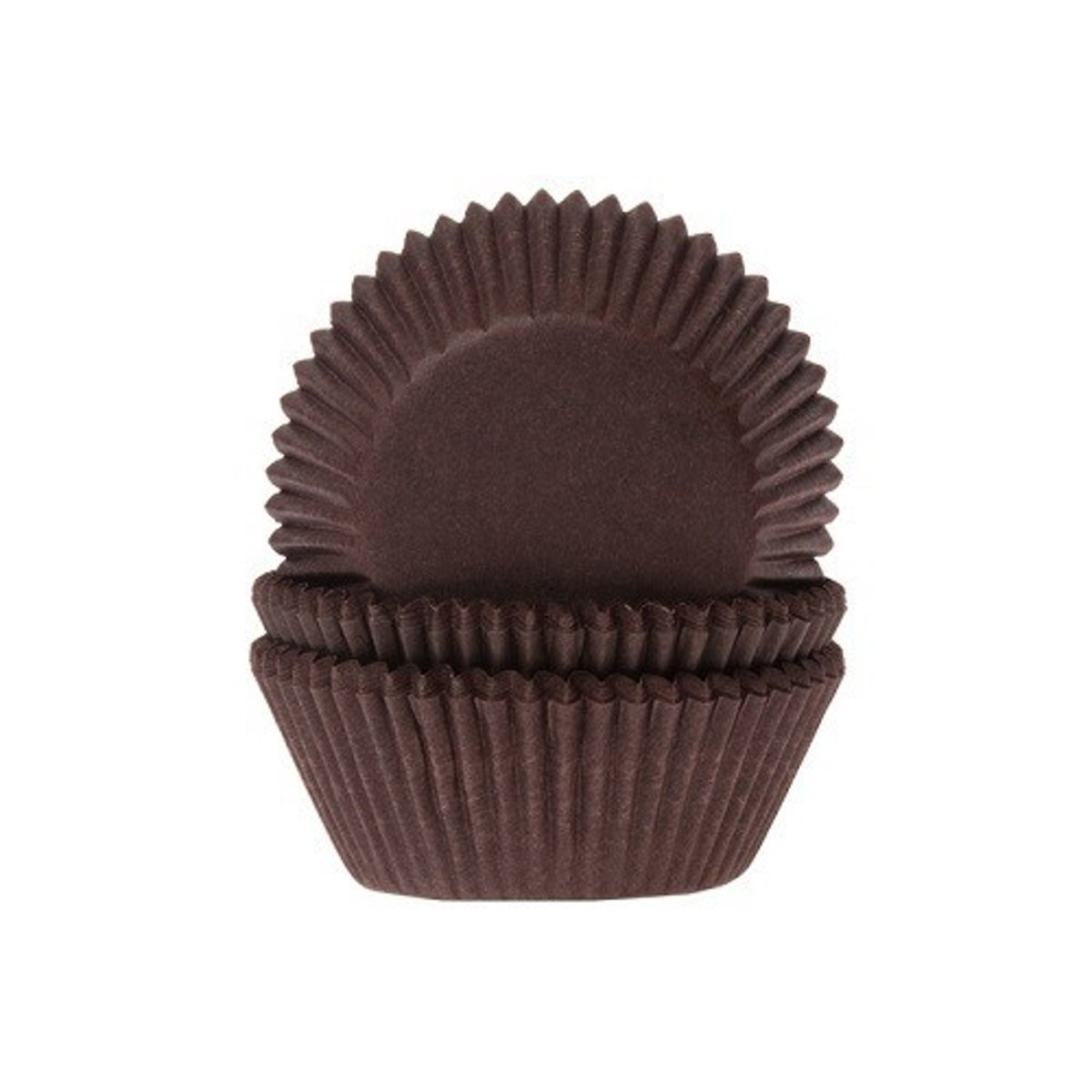House of Marie Cupcake Cups Bruin 50x33mm. 500 st