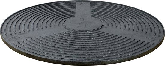 The Windmill Cast Iron - Gietijzeren Plancha voor Camp Stove en Keramische BBQ - Zwart - 47 cm