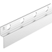 Receveur de douche mural incliné à droite pour douche 170cm, acier inoxydable, finition inox, pente de 1,5%