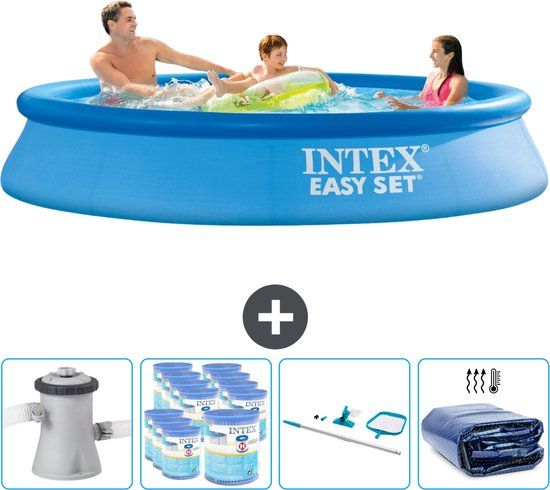 Intex Easy Set Zwembad - Rond - 305 cm - Blauw - Compleet Pakket