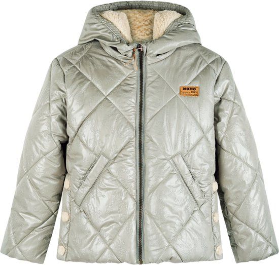 NONO Meisjes Jas N507-5204 - Maat 134/140 - Olijf Groen