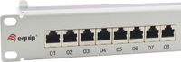 Equip Patchpanel 24x RJ45 Cat6A 19 1HE grau
