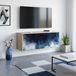 Maison Exclusive meuble TV mural RAALTE, 102 x 33 x 40 cm, chêne Sonoma