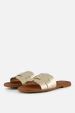 OH MY SANDALS Slippers goud Leer - Maat 38