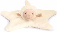 Keel Toys Keel Eco - Baby Pluche Knuffeldoek - Schaap - Lam - Crème/Beige
