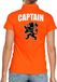 Bellatio Decorations Captain Holland Dames Poloshirt Oranje Leeuw XXL