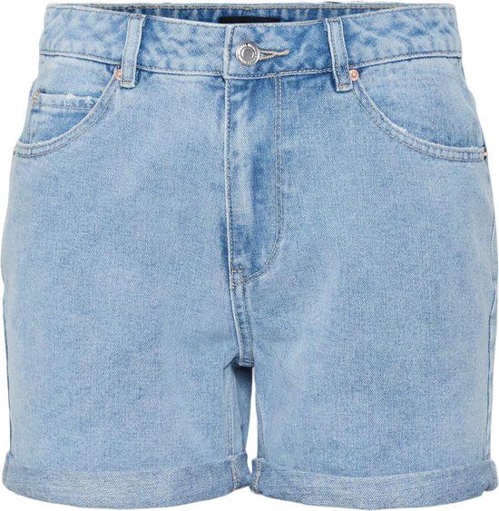 Vero Moda VMZURI HR Loose Shorts Mix Noos - Light Blue Denim - Women's Size S