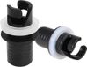 OEM 2 stuks rubberen slangadapter voor ventielen, adapter voor kajakpompen, adapter voor SUP-pompen, watersportuitrusting, lekvrij, luchtventielstop voor kajaks