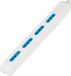 Poly Pool Prise multiple sans câble avec 4 - Blanc