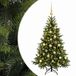 vidaXL Kunstkerstboom met kerstbal 150 cm 150 LED's Warmwit