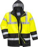Portwest hi-vis contrast werkkleding verkeersjas jas Geel S466 MAAT XS