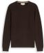 Tom Tailor Pull en maille en coton Taille XXXL marron chocolat foncé chiné