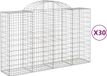 vidaXL Gabions - 30 pieces - Arched - 200x50x120/140 cm - Iron
