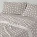 Coralina Ensemble de literie Coralina, motif pois, couleur gris neutre, dimensions 135x190/200 cm