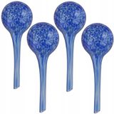 bouteille 4x arroseur de plantes en verre bleu 200ml