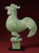 Art chinois Dynastie Shang coq statue d'oiseau en bronze