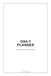 Daily Planner for Students: Undated Academic Organizer