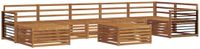 vidaXL Acacia Hout Bank Loungeset 4 Zitplekken Naturel