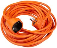 Technik Verlengsnoer 10m - Verlengkabel Buiten - H05VV-F3 - 3x1.5mm² - Geaard - IP44 - Oranje