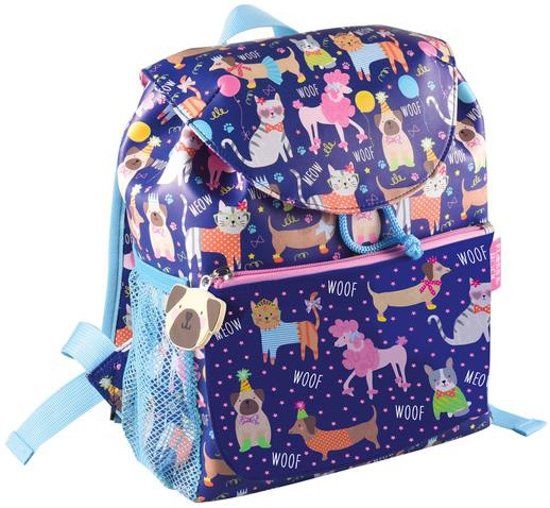 Floss & Rock Huisdieren Peuter/Kleuterrugzak - 30 cm - Blauw