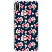 Huawei Beschermende siliconen hoes compatibel met Y6 2019 Hibiscus Vintage