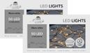 Anna's Collection Kerstverlichting - 2x - warm wit - 375 cm - 50 leds - zwart snoer - batterij