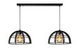 Lucide DIKRA Hanglamp - Zwart - 2xE27 - Metaal - Modern