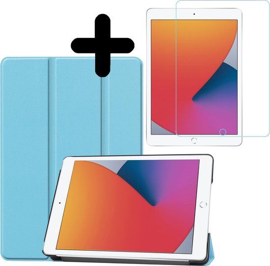 Hoes Geschikt voor iPad 10.2 2020 | Book Case | Lichtblauw