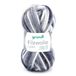 Grundl 2614-20 50 g Filzwolle Colour Vilting wol garen bal, zwart grijs wit meerkleurig