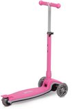 TOYZ Trottinette enfant carbone avec éclairage LED rose - Trottinette pliable