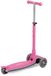 TOYZ Trottinette enfant carbone avec éclairage LED rose - Trottinette pliable