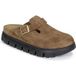 Birkenstock Boston PAP Chunky Chaussures pour femme en daim Dark Tea/Black Pointure 38