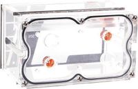 Alphacool Repack Dual Bayres Rev.2 - Reservoir voor vloeibaar koelsysteem - zwart, transparant, koper