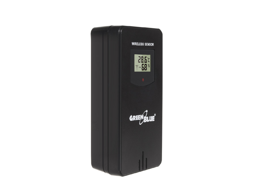 GreenBlue GB526 Digital Weather Station - Black - Battery Powered