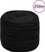 vidaXL Werktouw 8 mm 250 m polyester zwart