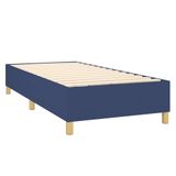 VidaXL Boxspringbed met matras, blauw, 140x190 cm, gestoffeerd