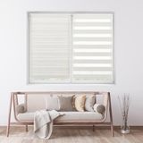 ECOMMERC3 Rolgordijn voor nacht en dag, zonder boren, afmetingen 35 x 150 cm, Easyfix zonder gereedschap, stofgrootte 32 x 145 cm, voor nacht en dag, linnen