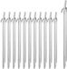 Relaxdays Tentharingen - Set van 12 - Staal - 30 cm lang - Zilver