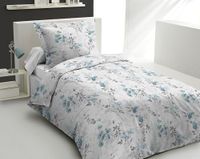 Home Linge Passion Dekbedovertrek – 2-delig, 100% katoen – 57 draden/cm² – 140 x 200 cm, pompadour blauw