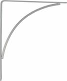 AMIG Plankdrager/planksteun van metaal - gelakt zilvergrijs - H250 x B200 mm