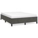 VidaXL Cadre de lit sans matelas, gris foncé, 140x200 cm, velours