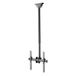KIMEX Support Plafond Écran Tv 32"-75", Hauteur 106-156cm, Inclinable
