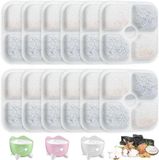 Filtres pour fontaine à chat - Lot de 12 filtres pour pompe de fontaine à eau - Filtre de fontaine à boire pour remplacement de fontaine à chat