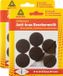 Deltafix Anti-krasvilt - 12x - bruin - 33 mm - rond - zelfklevend - meubel beschermvilt